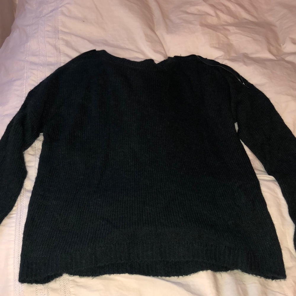 Dark green sweater